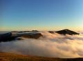 Cloud inversion looking back at Snowdon